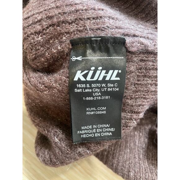 KUHL Women’s Small Long Sleeve Sweater Purple Eggplant Super Soft Stretch Knit S - Picture 4 of 8